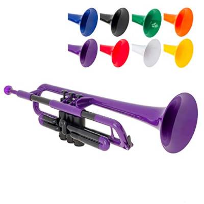 pTrumpet 700629 Trompete mit Tasche und Mundstück violett von pTrumpet