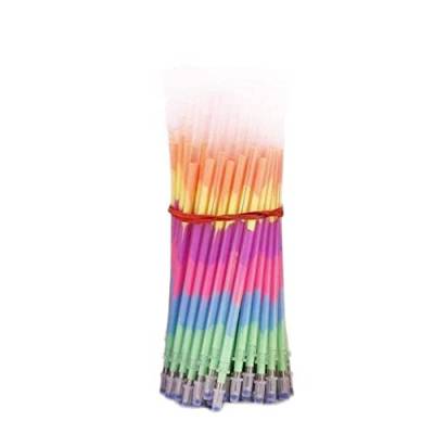 20 Stück/Packung mehrfarbige Regenbogen-Nachfüllstifte, Graffiti-Nachfüllungen, fluoreszierendes Kawaii-Gel-Studenten S0U4 Nachfüllpackungen von pulunto
