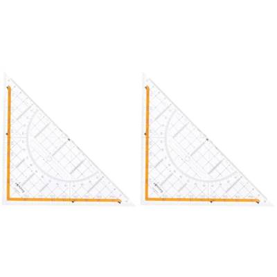 rOtring Centro-Geometrie-Dreieck mit Griff (groß, 23 cm) (Packung mit 2) von rOtring
