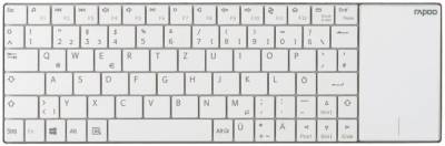 Rapoo E2710 Wireless Tastatur mit Touchpad - Weiß von rapoo