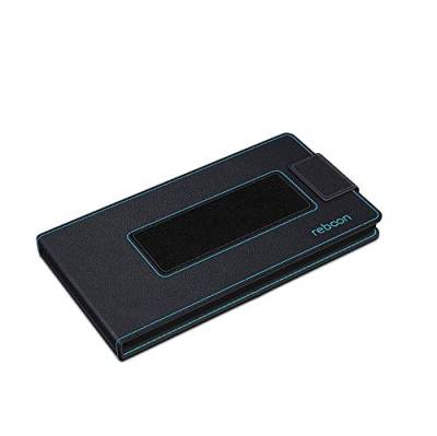 reboon Hülle für Samsung Galaxy S10 Tasche Cover Case Bumper | Schwarz Leder | Testsieger von reboon