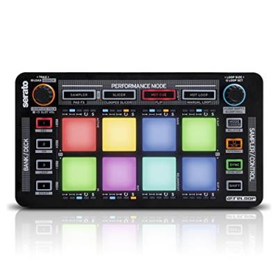 Reloop Neon – Add-On USB DJ Controller mit anschlagdynamischen RGB-Performance-Drumpads, Plug and Play mit Serato DJ Pro, (schwarz) von reloop