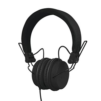 Reloop RHP-6 – DJ- und Lifestyle-Kopfhörer mit abgestimmten Sound, leichte Bauweise und sichere Passform, für Smartphones (Apple iPhone, Android) Tablets, iPods, Mac und PC, (schwarz), 18cm von reloop