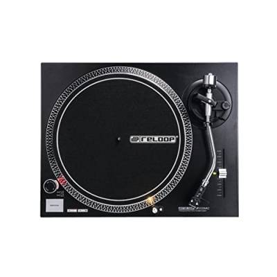 Reloop RP-2000 MK2 - DJ Plattenspieler mit quarzgesteuerten Direktantrieb und Phono-/Lineausgang, schwarzmetallic von reloop