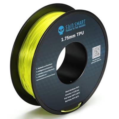 SainSmart TPU 3D-Drucker Filament, 1,75 mm, 0,8 kg, Gelb von sainsmart