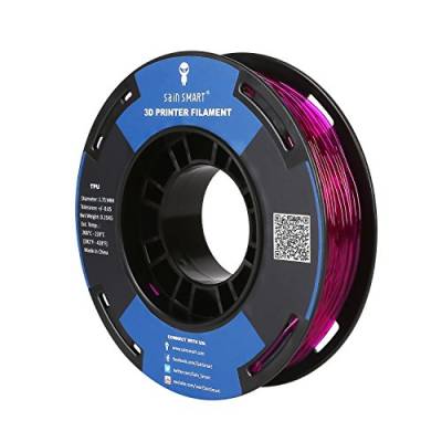 SainSmart flexibles TPU 3D-Druck-Filament, 1,75 mm, 250 g, Maßgenauigkeit +/- 0,05 mm, Lila von sainsmart