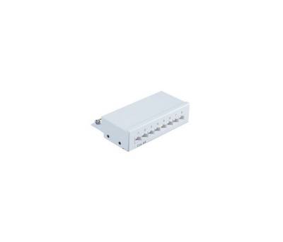 shiverpeaks® Patchpanel Patchfeld Cat.6A, 8-Port lichtgrau Netzwerk-Patch-Panel von shiverpeaks®