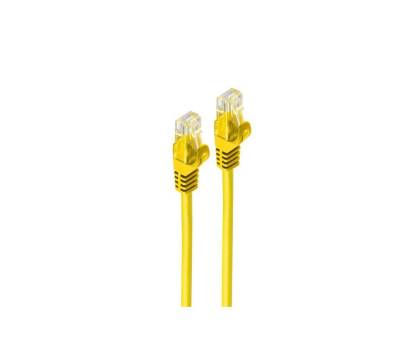 shiverpeaks® RJ45 Patchkabel CAT 7 Rohkabel U/UTP gelb 1m LAN-Kabel, RJ-45, (100 cm) von shiverpeaks®