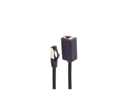 shiverpeaks® RJ45 Patchkabel-Verlängerung Cat. 8.1 LSZH schwarz 0,5m LAN-Kabel, RJ-45, (50 cm) von shiverpeaks®