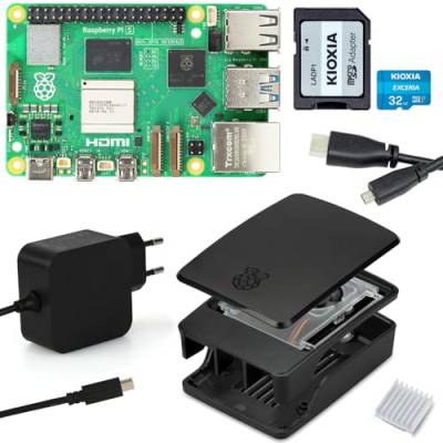 smart-home-komponente - Raspberry Pi 5 / 4GB Desktop-Starter-Kit (32 GB) schwarz von smart-home-komponente