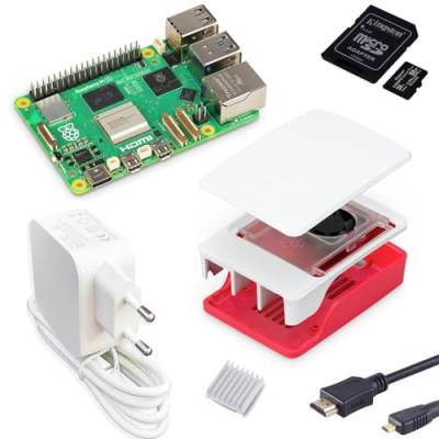 smart-home-komponente - Raspberry Pi 5 / 4GB Desktop-Starter-Kit (32 GB) weiß von smart-home-komponente
