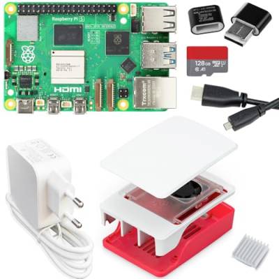 smart-home-komponente - Raspberry Pi 5 / 8GB Desktop-Starter-Kit (32 GB) weiß von smart-home-komponente