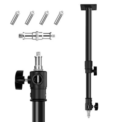 Soonpho Fotografie Wandmontage Ausleger Arm Wand Deckenmontage Boom Arm Einstellbare Länge bis zu 67cm mit 3/8" 1/4" Gewinde Universal Adapter für Foto Videoleuchten, Regenschirme, Reflektoren von soonpho