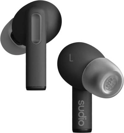sudio Touch Control mit IPX4 geschützt In-Ear-Kopfhörer (Einfache Handhabung und bequemer Sitz für stundenlangen Musikgenuss ohne Unterbrechung., mit Aktive Geräuschunterdrückung, robustes Design, lange Akkulaufzeit) von sudio
