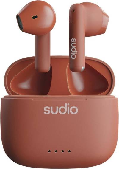 sudio mit Bluetooth, Touch Control mit kompakter kabelloser Ladeschale IPX4 In-Ear-Kopfhörer (Effiziente Technologie für innovative Lösungen in unserem Alltag., geräuschdurchlässige mit integriertem Mikrofon Premium Crystal Sound) von sudio