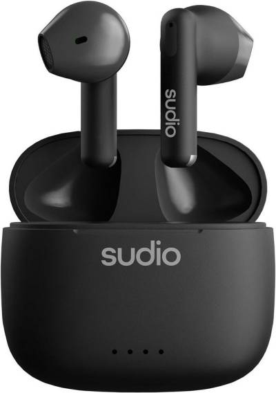 sudio mit Bluetooth, Touch Control mit kompakter kabelloser Ladeschale IPX4 In-Ear-Kopfhörer (Schnelles Internet für eine reibungslose Verbindung in der digitalen Welt., geräuschdurchlässige mit integriertem Mikrofon Premium Crystal Sound) von sudio