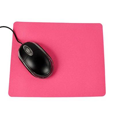 szaerfa Schlanke Mauspad Matte für Computer PC Laptop mit Rutschfester Gummibasis Büro Accessoire Geschenk kompatibel mit optischer Maus (Rose rot) von szaerfa