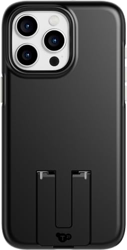 tech21 Evo Crystal Kick Hülle für iPhone 15 Pro Max - Kompatibel mit MagSafe - Impact Protection Case - Obsidian Black von tech21
