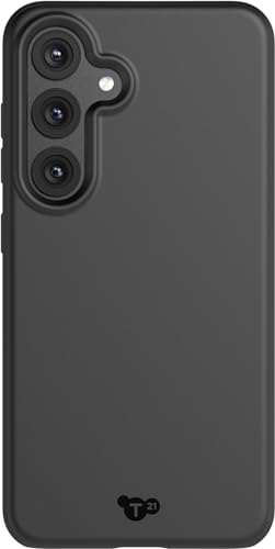 tech21 Evo Lite Hülle für Samsung Galaxy S24, Schwarz, Einfache Telefonhülle, TPU und Biologisch abbaubar, Fallschutz: 3m von tech21