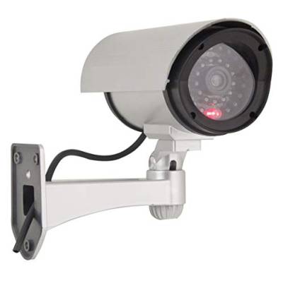 10 x Überwachungskamera Attrappe Dummy CCTV Außenbeleuchtung Kunst 30 LED Infrarot Sensor IR LED Blinklicht realistisch 10 Stück von tempo di saldi