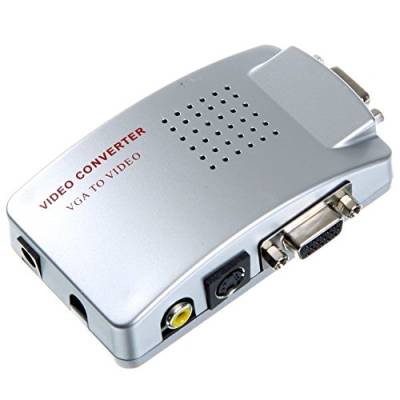 Saldi Zeit-Konverter Video VGA auf AV Adapter RCA S-Video für PC-Monitor Projektor von tempo di saldi