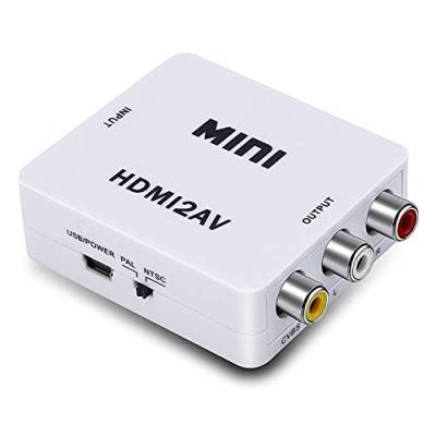 tempo di saldi Adapter HDMI auf AV CVBS RCA Audio Video PAL+NTSC mit USB-Kabel von tempo di saldi