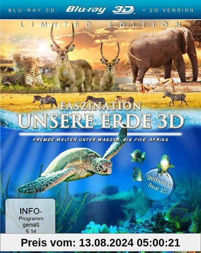 Faszination Unsere Erde 3D (Faszination Afrika / Faszination Korallenriff / Südafrika) (3 Blu-rays) [3D Blu-ray] von unbekannt