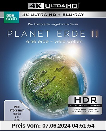 Planet Erde II: Eine Erde - viele Welten  (4K Ultra HD) (2 BR4K) (+2 BRs) [Blu-ray] von unbekannt
