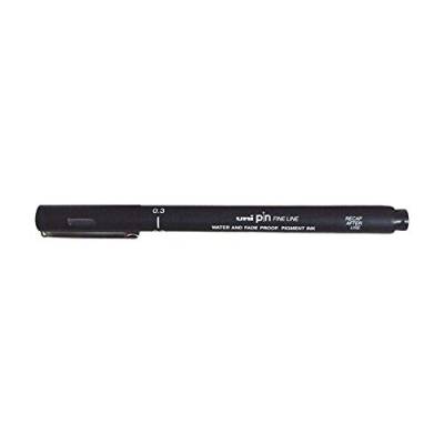 Uniball Pin Drawing Pen 0.3mm - Black (Dozen Box) by Uni von uni