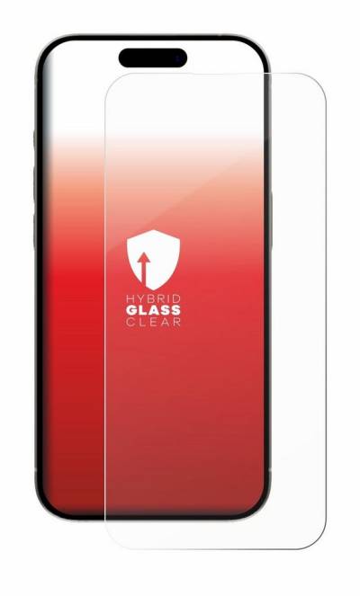 upscreen flexible Panzerglasfolie für Apple iPhone 15 Pro Max, Displayschutzglas, Schutzglas Glasfolie klar von upscreen