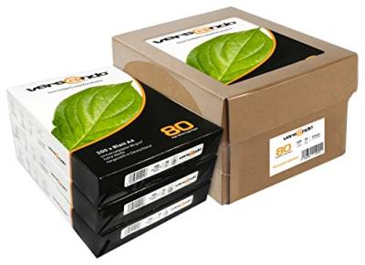 versando 1.500 Blatt Kopierpapier A4 HighWhite 80 Drucker-/Universalpapier 3x 500 Blatt PremiumWeiß CIE161 in Saferbox PEFC zertifiziert von versando