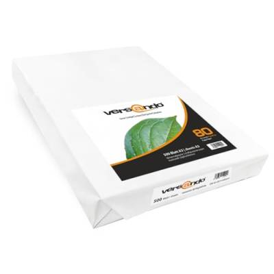 versando 500 Blatt Papier DIN A3 HighWhite 80 Druckerpapier Universalpapier Kopierpapier hochweiß (297 x 420 mm) von versando