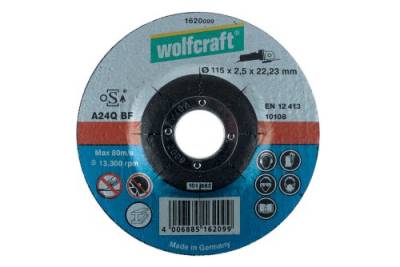 wolfcraft 1 Trennscheibe für Metall gekröpft Ø 125 x 2,5 x 22,2 mm von wolfcraft