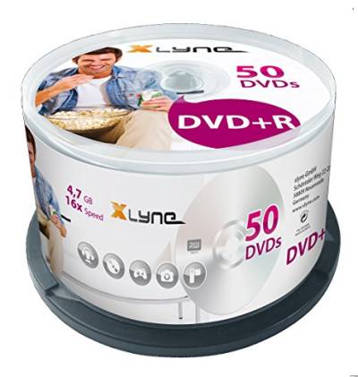 XLYNE DVD+R Rohlinge (4,7 GB, 16x Speed, 50er Spindel, optical media) von xlyne