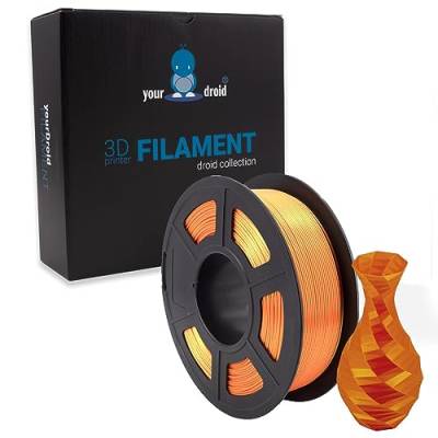 yourDroid BioSilk PLA PLUS Filament Orange 1.75mm 1kg von your droid