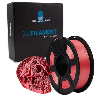 yourDroid BioSilk PLA PLUS Filament Rot 1.75mm 1kg von your droid