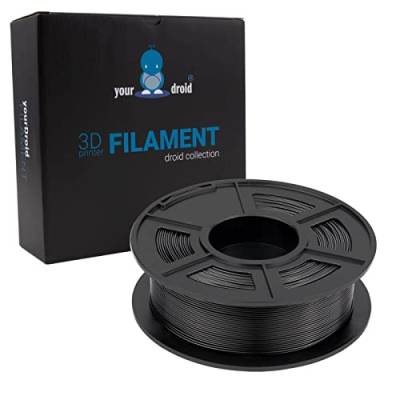 yourDroid PLA Filament Schwarz 1.75mm 1kg von your droid