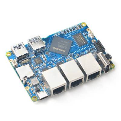 FriendlyElec Nanopi R5S Mini Router OpenWRT with 3 Gbps Ethernet Ports 2GB LPDDR4X Based on RK3568 Soc for IOT NAS Smart Home Gateway von youyeetoo