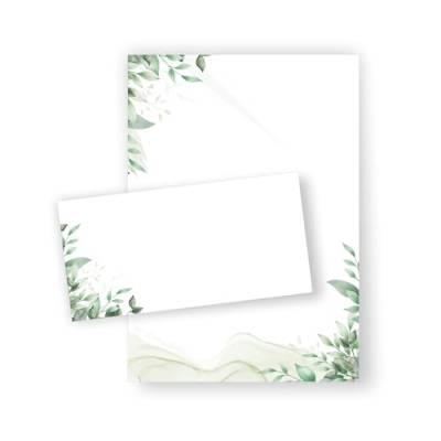 Briefpapier Blättertraum DIN A4 I Set Briefpapier/Umschläge von zartbesaitet.com Schöne Produkte aus Papier