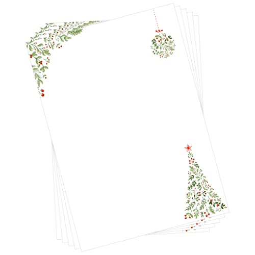 Briefpapier Weihnachten DIN A4 I 20 Blatt von zartbesaitet.com Schöne Produkte aus Papier