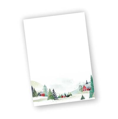 Briefpapier Winter DIN A4 (100, Winterland) von zartbesaitet.com Schöne Produkte aus Papier