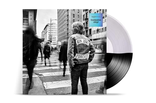 Bon Jovi, Fan-Set: Neues Album 2024, Forever, Exclusive Black & Clear Translucent Vinyl + Biografie It’s My Life: Jon Bon Jovi + Autogrammkarte, LP von .
