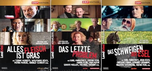 3x Landkrimi Vorarlberg - Alles Fleisch ist Gras + Das letzte Problem + Das Schweigen der Esel [3-DVD] von (Hoanzl)