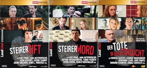 Landkrimi Set - Steirergift + Steirermord + Der Tote in der Schlucht [3-DVD] von (Hoanzl)