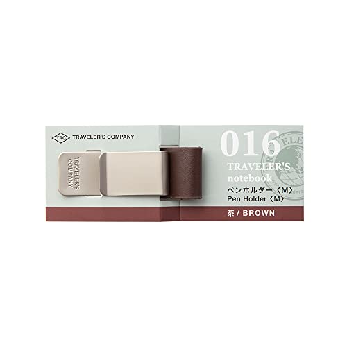 Midori Traveler's Notebook Pen Holder, Brown 016 von DESIGNPHIL