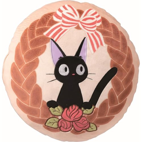 Kiki la Petite sorcière oreiller Jiji Couronne de Pain 35 x 35 cm von マルシン(Marushin)