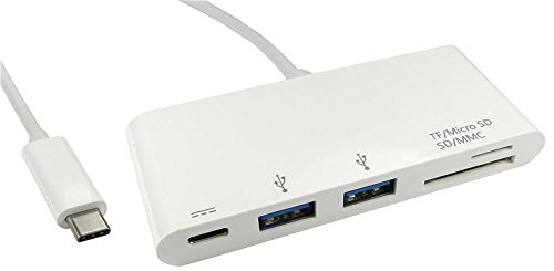 USB Typ C 2-Port USB Hub & Kartenleser, Hub Style Bus Powered, Anzahl der Anschlüsse 2 Ports, Hubs USB Computer Produkte, 1 Stück in Packung - USB3C-HUB2CR-WPD von (UNBRANDED)