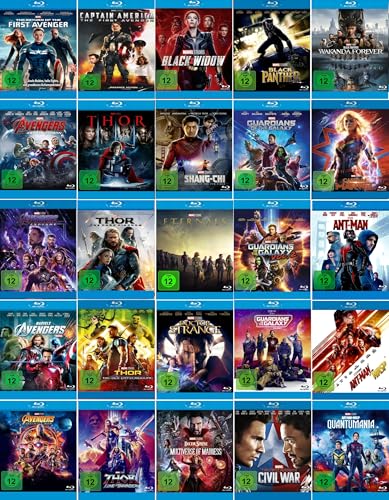 Marvel Studios 25er Mega Bundle - Thor 1-4 Doctor Strange 1+2 Guardians of the Galaxy 1-3 u.v.m. Inkl. ein Poster von Black Widow [Blu-ray-Set] von (Walt Disney)
