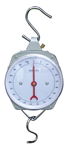 ZEIGERSCHNELLWAAGE inkl. 2 stabilen Haken (bis zu 25 kg / Unterteilung je 100 g) von /