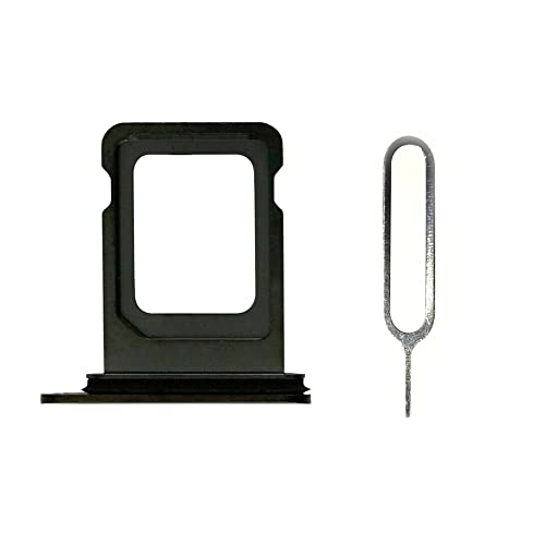 HYY Dual SIM Card Tray Holder Slot + Eject Pin Ersatz für iPhone 11, Schwarz von 通用